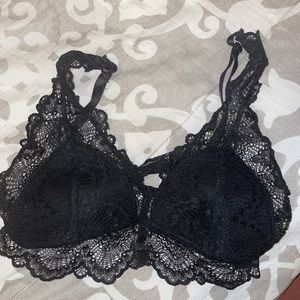 Black lace bralette